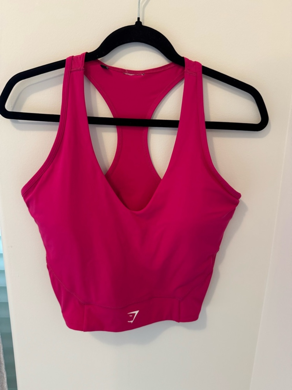 Hot pink Gymshark crop tank bra